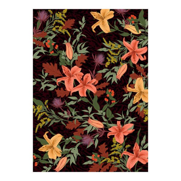 Peach Lily Giclee Wall Print A4, A3 & A2 - Image 4