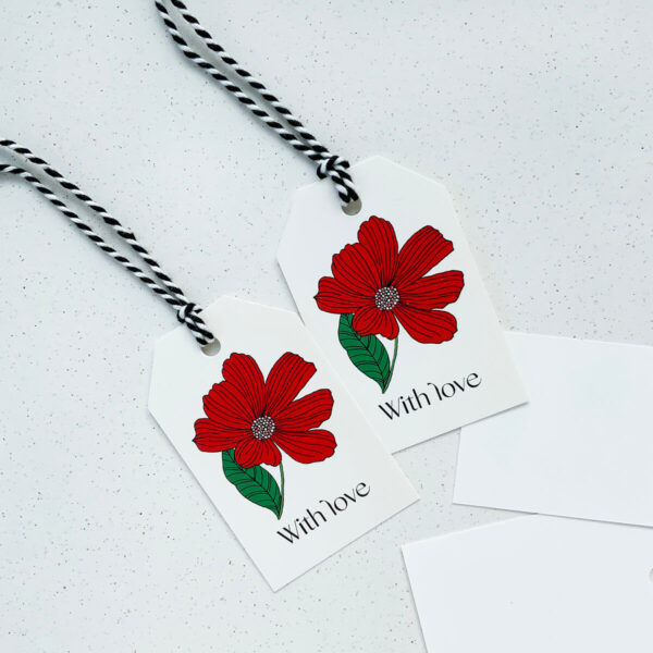 Floral Wrapping Paper & Tags - Image 3
