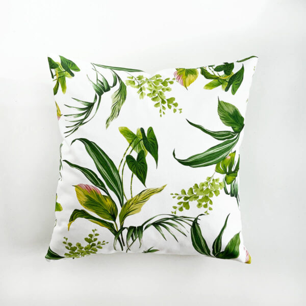 Houseplant cushion cover & leaf cushion