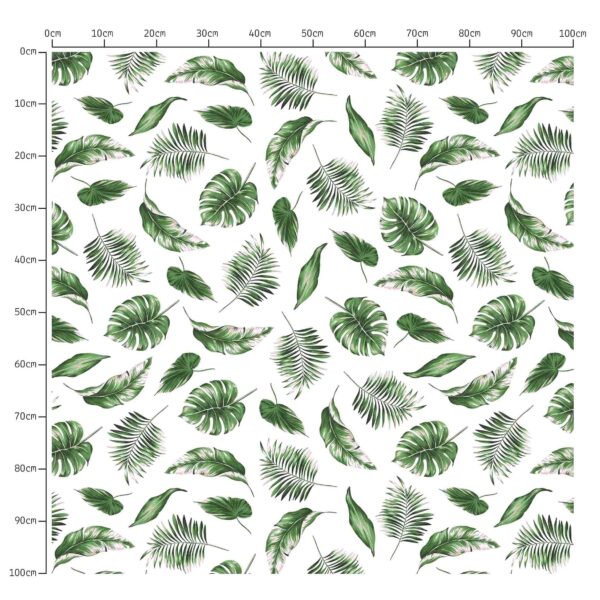Tropical print fabric scale